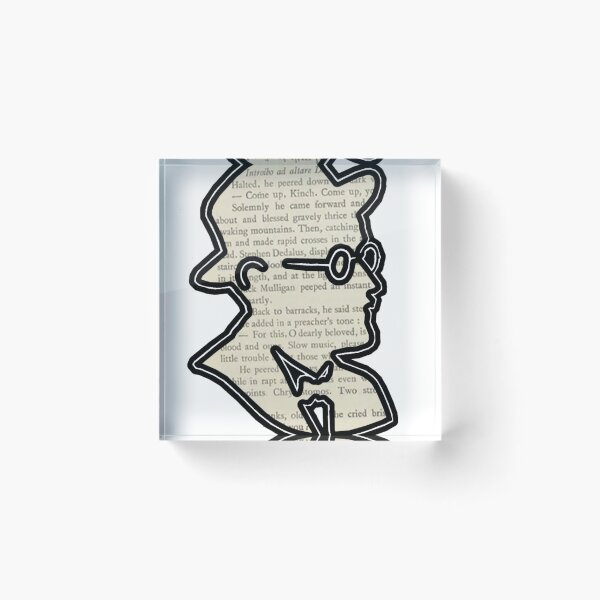 Item preview, Silhouette of James Joyce designed and sold by Oqueartecura.