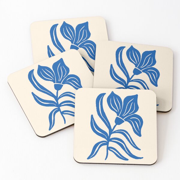Item preview, Blue Stylized Tulip designed and sold by wackapacka.