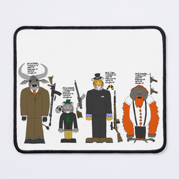 Item preview, Asian Gangster Mammals designed and sold by McMiel.