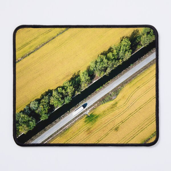 Item preview, Truck on a road next to a water canal crosses rice fields, designed and sold by christosgr.