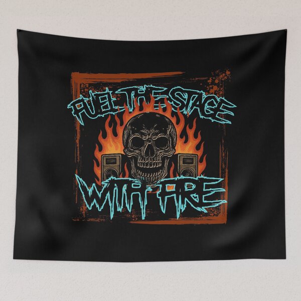 Item preview, Fire on Stage: The Rock Skull designed and sold by II IRONSKULLS II.