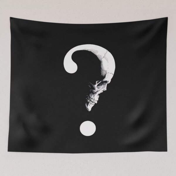 Item preview, Question mark skull designed and sold by BugiDesignArt.