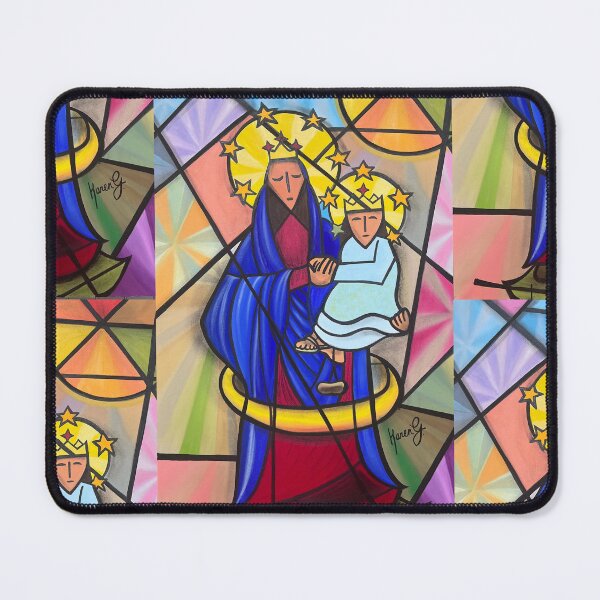 Item preview, La virgen y el niño. designed and sold by Karen G. Contemporary Artist.