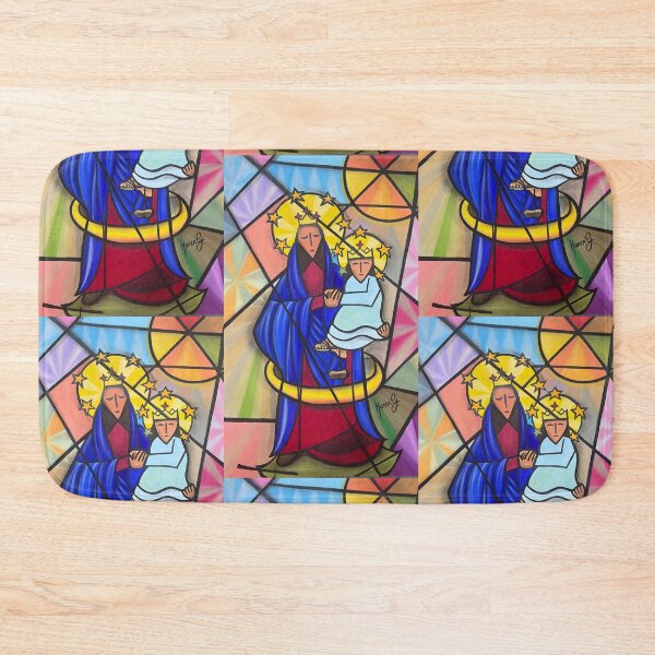 Item preview, La virgen y el niño. designed and sold by Karen G. Contemporary Artist.