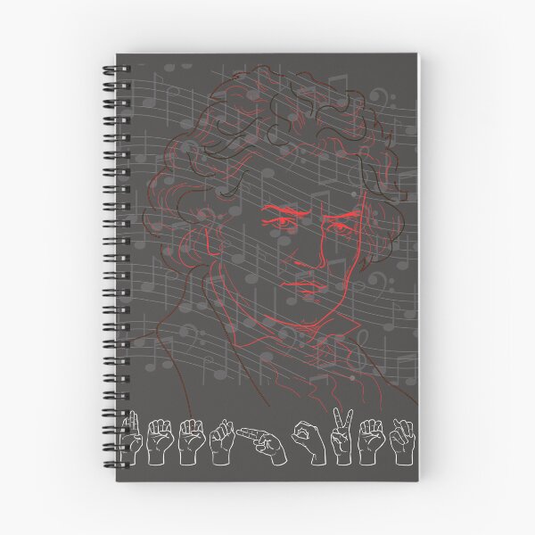 Item preview, Gift for a Musician: Beethoven ASL designed and sold by YouKnowItsTrue.