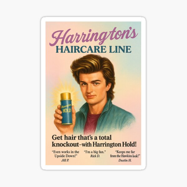 Item preview, Stranger Things Steve Harrington's Ultimate Hair Hack -,Harrington Hold! designed and sold by BigDeezTees.