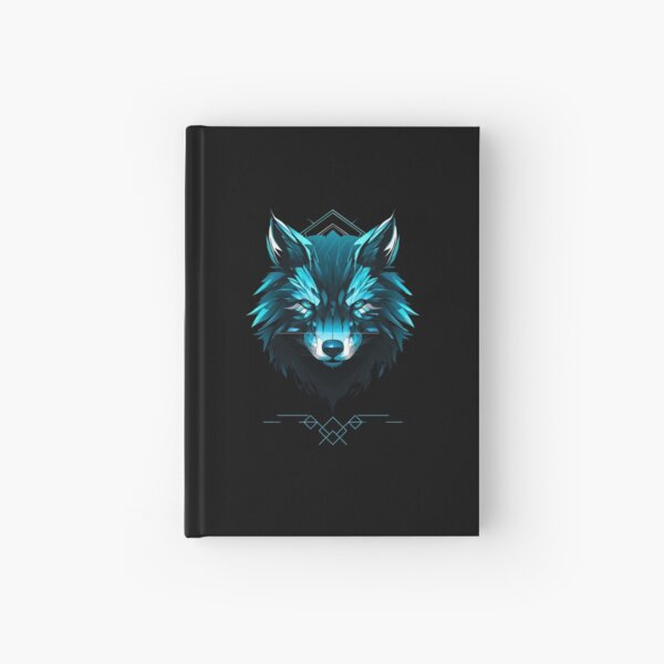Item preview, Blue fox in a modern digital motif designed and sold by FusionDesignsMK.