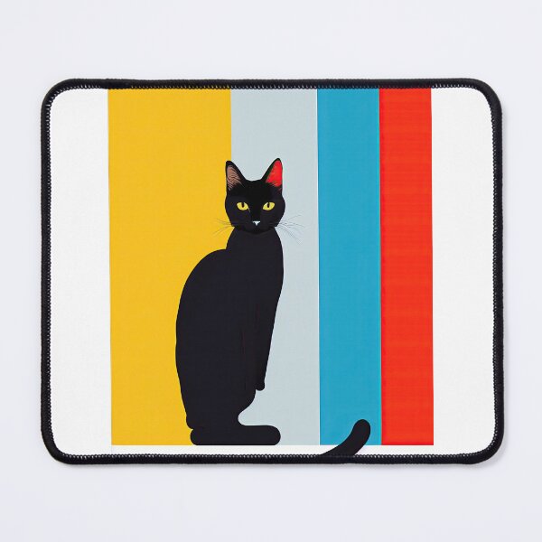 Item preview, Cryptic Black Cat - Colorful Modern Design   designed and sold by bobbi-gyre.