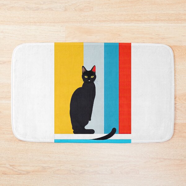 Item preview, Cryptic Black Cat - Colorful Modern Design   designed and sold by bobbi-gyre.