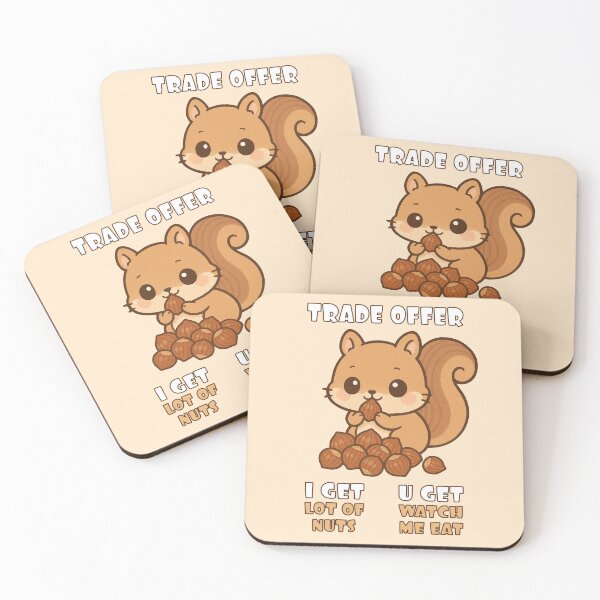 Item preview, Kawaii Squirrel Nut Deal Funny Cute Animal Joke designed and sold by Maljonic.