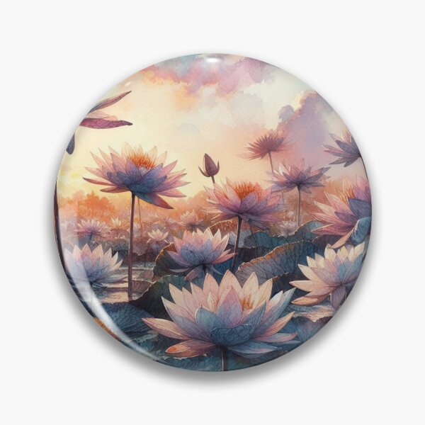 Item preview, Water Lily wallpaper designed and sold by maximinano100k.
