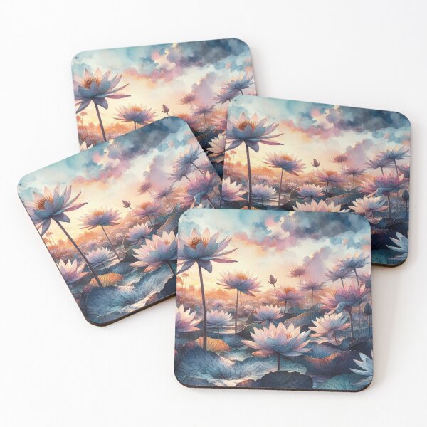 Item preview, Water Lily wallpaper designed and sold by maximinano100k.