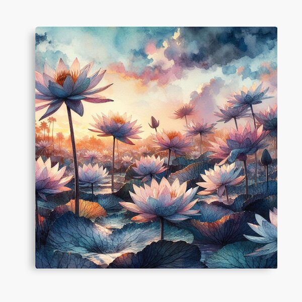 Item preview, Water Lily wallpaper designed and sold by maximinano100k.