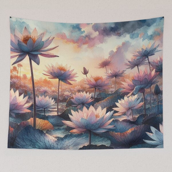 Item preview, Water Lily wallpaper designed and sold by maximinano100k.