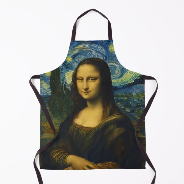Item preview, Mona Lisa Starry Night – Da Vinci Meets Van Gogh designed and sold by Shoot-The-Moon.