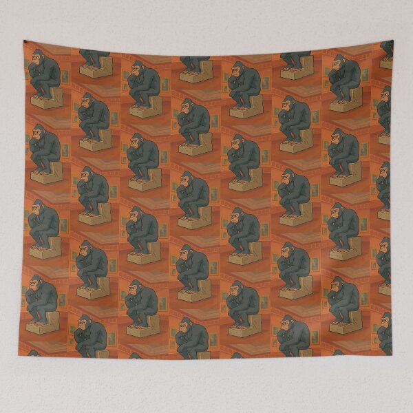 Item preview, The Thinker Gorilla Style - Gallery/Museum  designed and sold by sunbeamstudios.