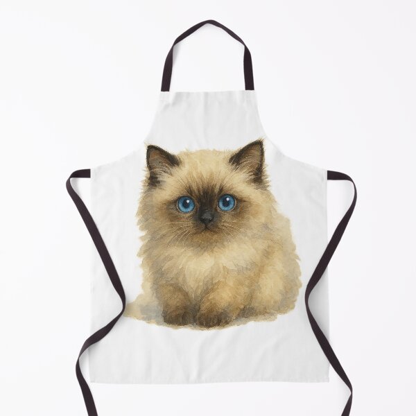 Item preview, A watercolor illustration of a Himalayan kitten designed and sold by GentleMuse.