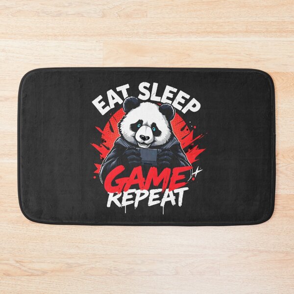 Item preview, Eat Sleep Game Repeat Panda Design designed and sold by FoxyJags.