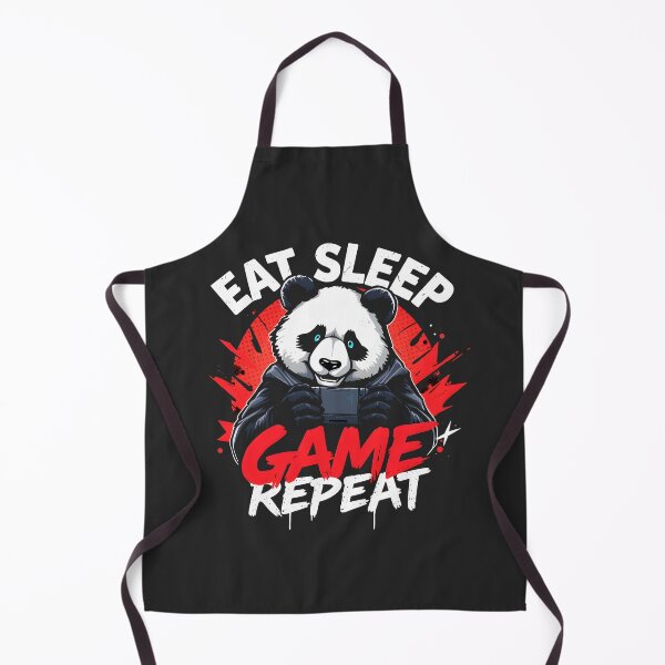 Item preview, Eat Sleep Game Repeat Panda Design designed and sold by FoxyJags.