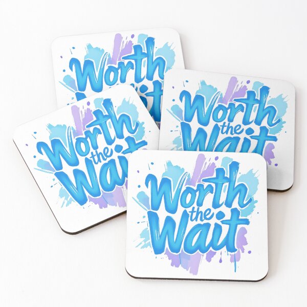 Item preview, "Worth the Wait" Blue Message / IVF Gift designed and sold by roxysnextgenart.