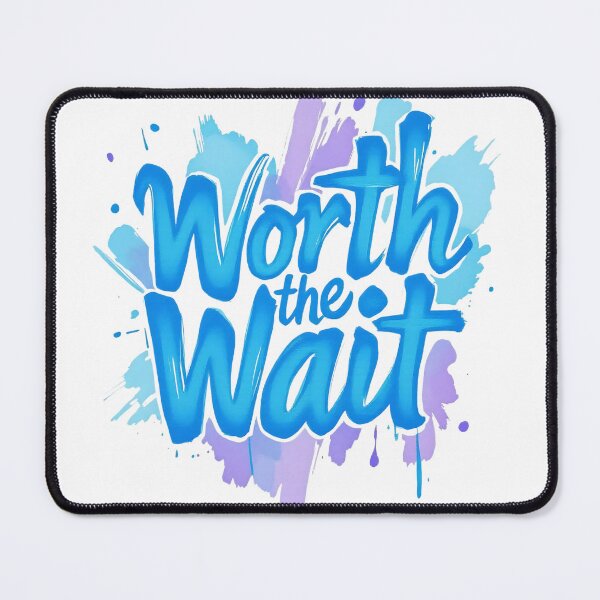 Item preview, "Worth the Wait" Blue Message / IVF Gift designed and sold by roxysnextgenart.