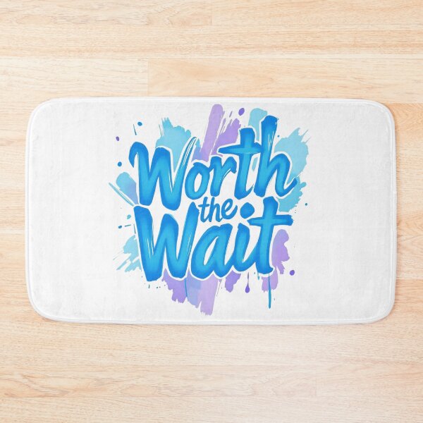Item preview, "Worth the Wait" Blue Message / IVF Gift designed and sold by roxysnextgenart.