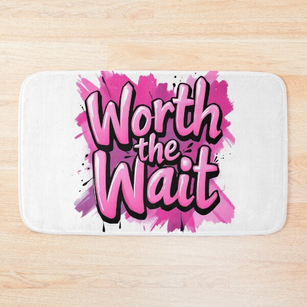 Item preview, "Worth the Wait" Pink Message / IVF Gift designed and sold by roxysnextgenart.