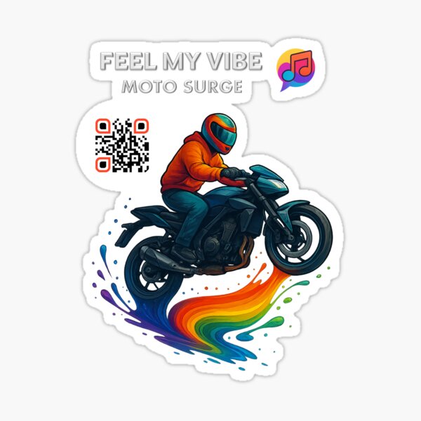 Item preview, Feel My Vibe - Moto Surge designed and sold by NeoFineFrame.