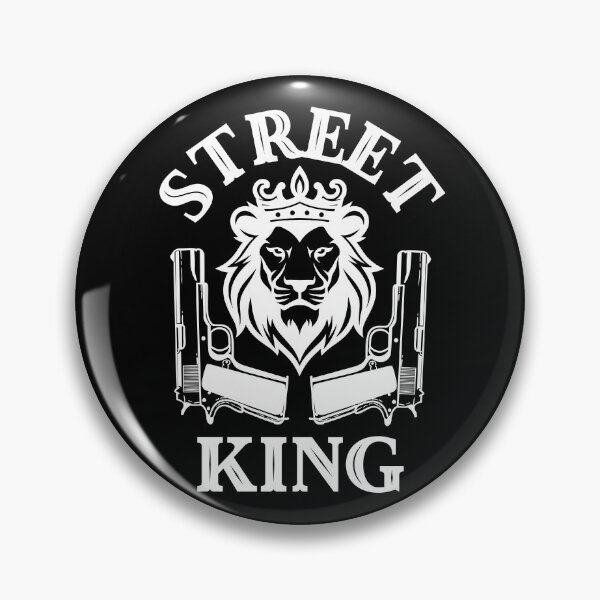 Item preview, Street King Lion – Crown & Pistols designed and sold by UNK-Fatigues.