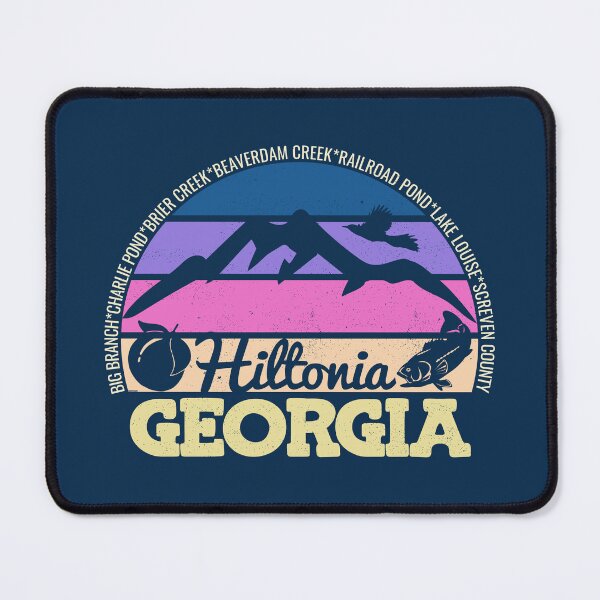 Item preview, Hiltonia Georgia Sunset Retro Vintage Local Pride Logo designed and sold by CRHPOD20.