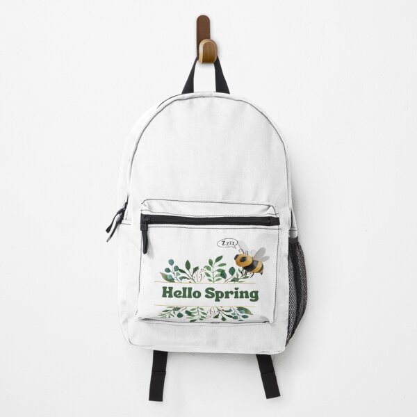 Item preview, Hello Spring – Cute Bee & Botanical Watercolor Design designed and sold by Nest & Thread.