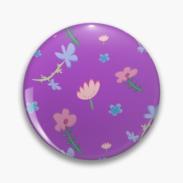 Item preview, Dark Purple Floral Leaf Pattern – Aesthetic Colorful Nature Design designed and sold by TropicalTrails.