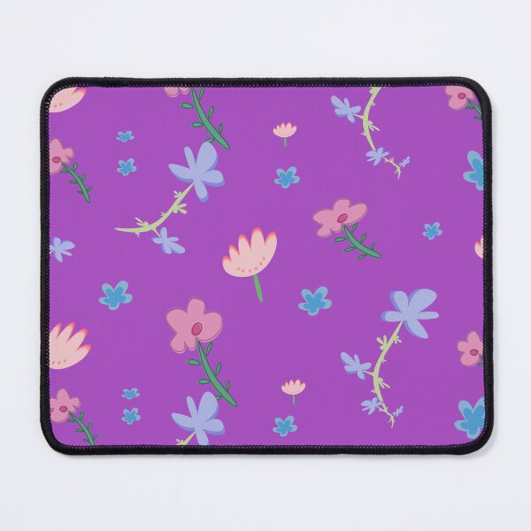 Item preview, Dark Purple Floral Leaf Pattern – Aesthetic Colorful Nature Design designed and sold by TropicalTrails.