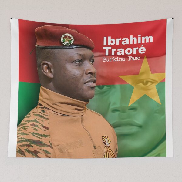 Item preview, Ibrahim Traoré of Burkina Faso designed and sold by Wolagno.
