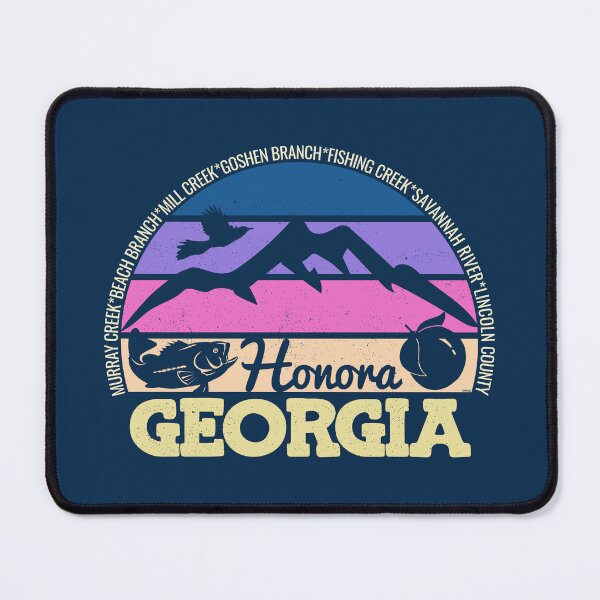 Item preview, Honora Georgia Sunset Retro Vintage Local Pride Logo designed and sold by CRHPOD20.