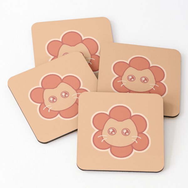 Item preview, Kawaii orange Flower Cat designed and sold by Xiaolan's Art.