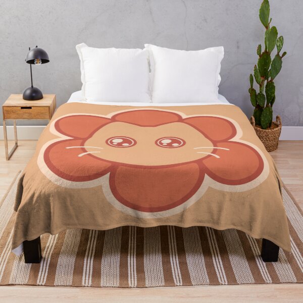 Item preview, Kawaii orange Flower Cat designed and sold by Xiaolan's Art.