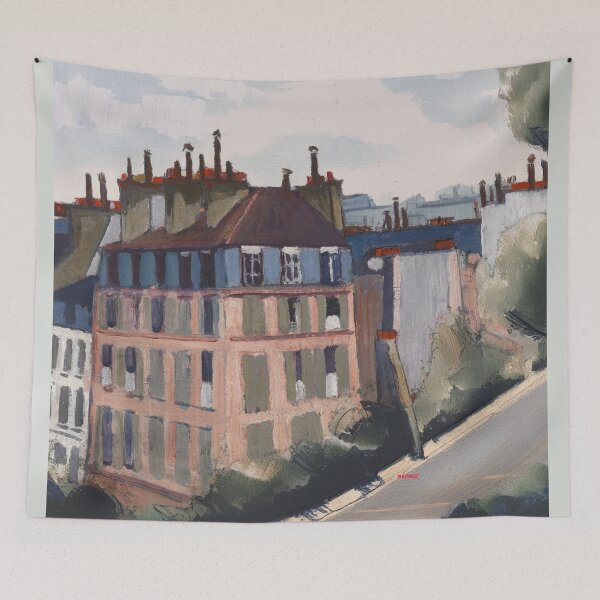 Item preview, Painting from the1900s of a Paris France Neighborhood - dePace' designed and sold by mrpropcake.