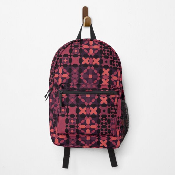 Item preview, Dark Red Miniature Geometric Mosaic designed and sold by Tarjiart.