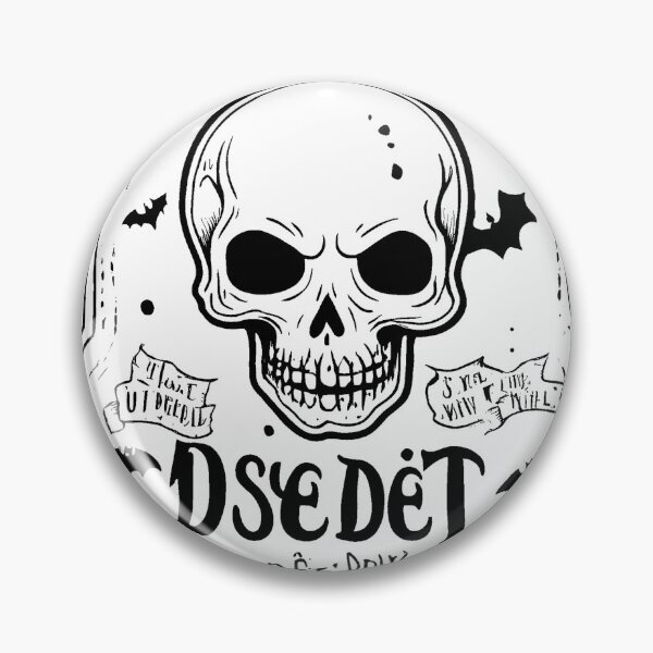 Item preview, Barbed Skull - Brutal Emblem designed and sold by meaowclub.
