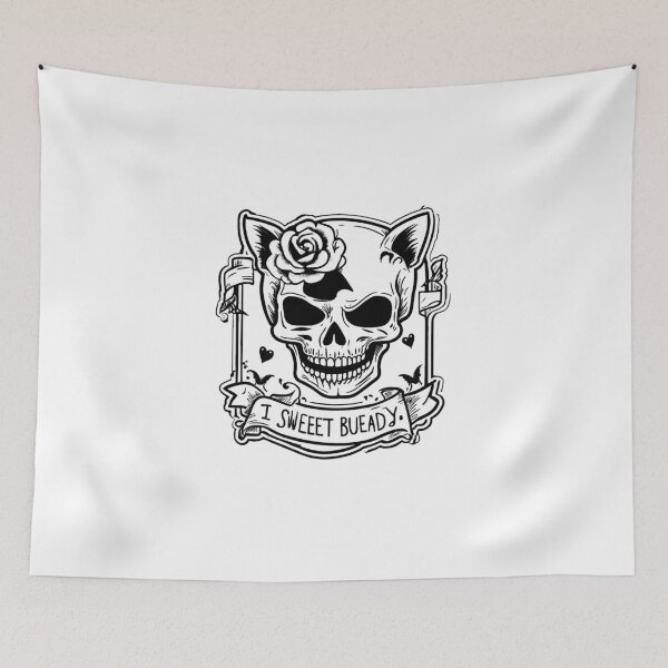 Item preview, Barbed Skull - Brutal Emblem designed and sold by meaowclub.