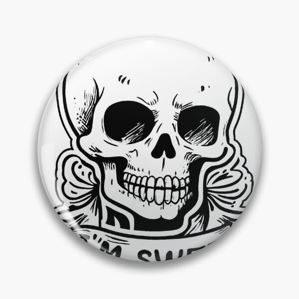 Item preview, Barbed Skull - Brutal Emblem designed and sold by meaowclub.