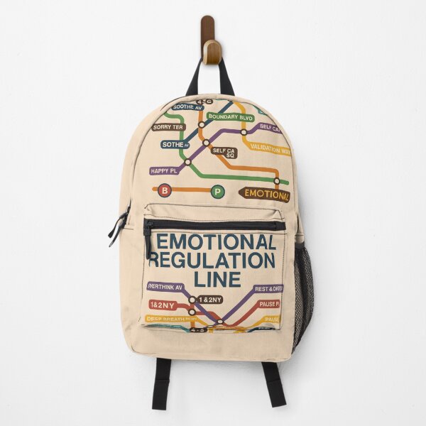 Item preview, Emotional Regulation Line | Subway Map of the Soul designed and sold by Chaotic Good Mood Designs.