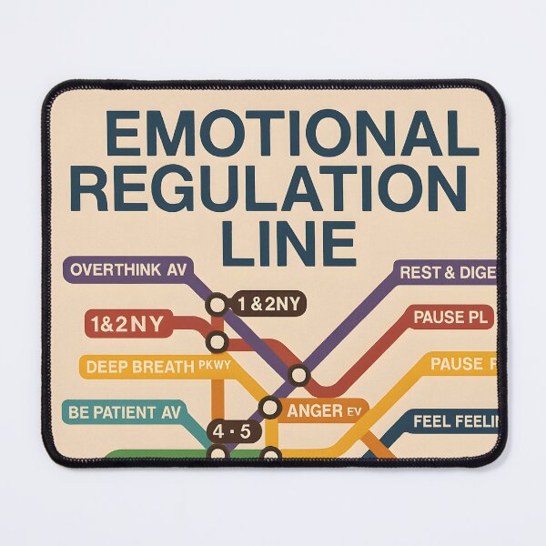 Item preview, Emotional Regulation Line | Subway Map of the Soul designed and sold by Chaotic Good Mood Designs.