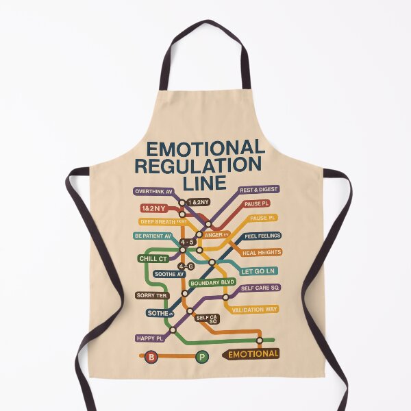 Item preview, Emotional Regulation Line | Subway Map of the Soul designed and sold by Chaotic Good Mood Designs.