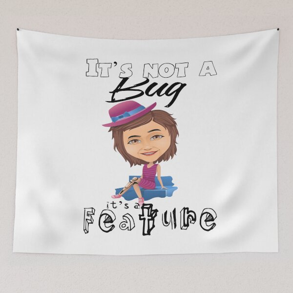 Item preview, It's not a bug it's a feature - Prosthetic Awareness  designed and sold by Ms-Bees-Tees.