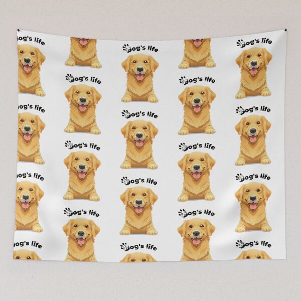 Item preview, Golden Retriever Cute Vibes Art for Dog Enthusiasts designed and sold by Davimonst.