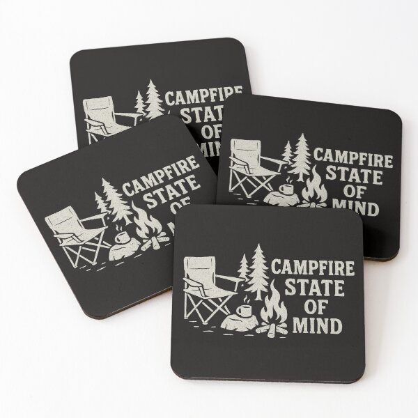 Item preview, Rustic Camping Chair and Fire Design designed and sold by Timber & Dust.