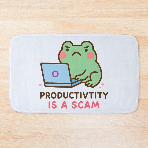 Item preview, Green Frog on a Laptop  designed and sold by MinistryOfNIniji.
