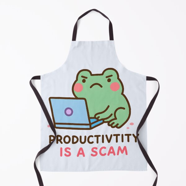 Item preview, Green Frog on a Laptop designed and sold by MinistryOfNIniji.